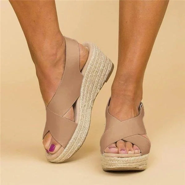Comfortable Wedge Espadrilles - Clara