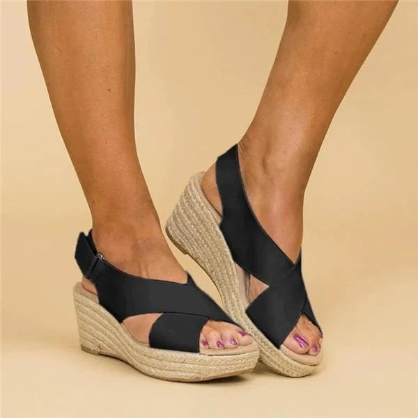 Comfortable Wedge Espadrilles - Clara