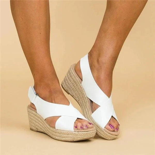 Comfortable Wedge Espadrilles - Clara