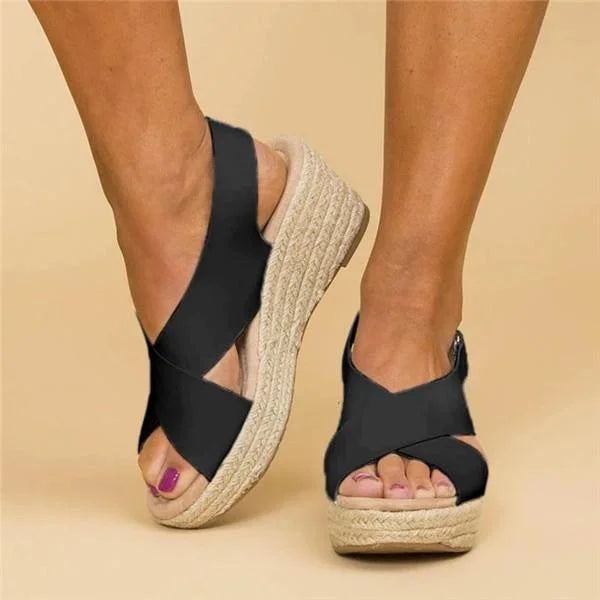 Comfortable Wedge Espadrilles - Clara