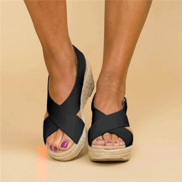 Comfortable Wedge Espadrilles - Clara